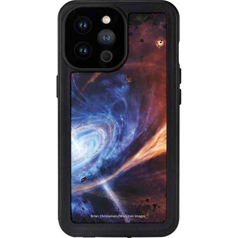 StockTrek Binary System Orbiting near a Black Hole iPhone 14 Pro Max Waterproof Case