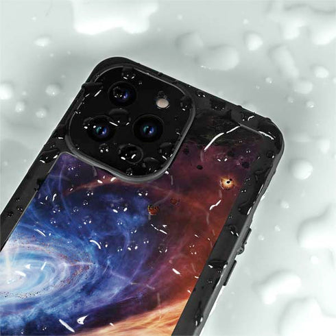 StockTrek Binary System Orbiting near a Black Hole iPhone 14 Pro Max Waterproof Case