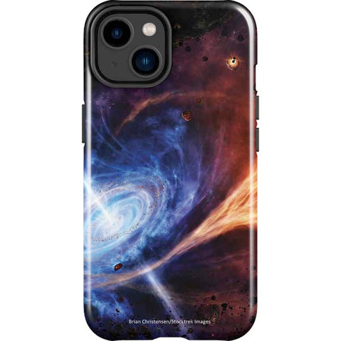 StockTrek Binary System Orbiting near a Black Hole iPhone 15 Impact Case