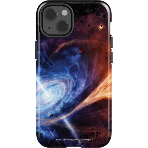 StockTrek Binary System Orbiting near a Black Hole iPhone 15 Plus Impact Case