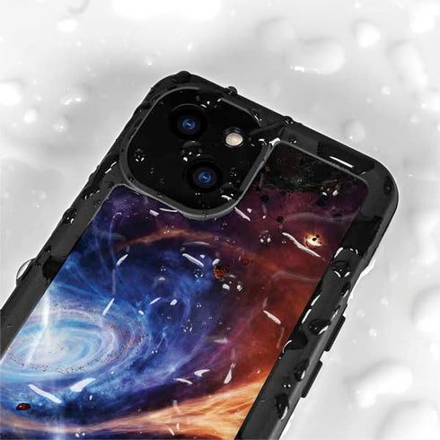 StockTrek Binary System Orbiting near a Black Hole iPhone 15 Plus Waterproof Case