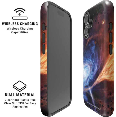 StockTrek Binary System Orbiting near a Black Hole iPhone 16 Magsafe Impact Case