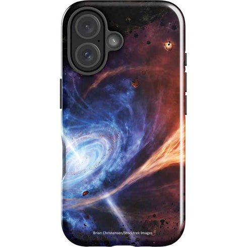 StockTrek Binary System Orbiting near a Black Hole iPhone 16 Plus Impact Case