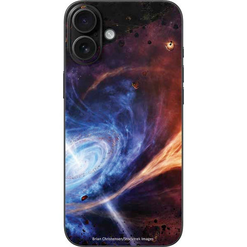 StockTrek Binary System Orbiting near a Black Hole iPhone 16 Plus Skin