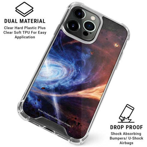 StockTrek Binary System Orbiting near a Black Hole iPhone 16 Pro Max Clear Case