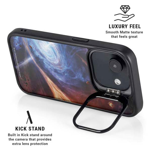StockTrek Binary System Orbiting near a Black Hole iPhone 16e Kickstand Case