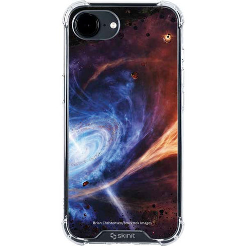 StockTrek Binary System Orbiting near a Black Hole iPhone 16e Clear Case