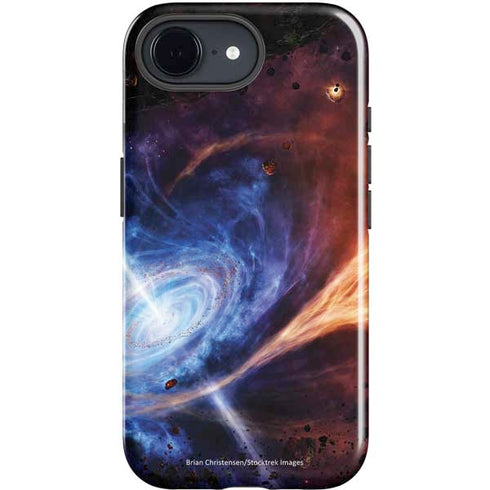 StockTrek Binary System Orbiting near a Black Hole iPhone 16e Impact Case