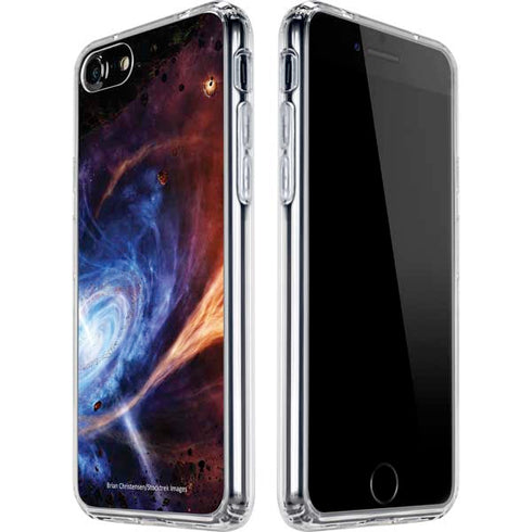 StockTrek Binary System Orbiting near a Black Hole iPhone SE (2nd & 3rd Gen) Clear Case