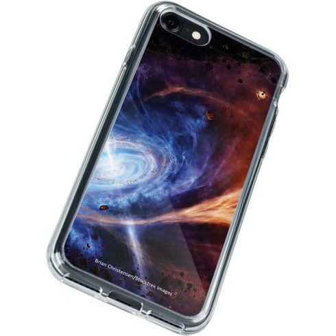 StockTrek Binary System Orbiting near a Black Hole iPhone SE (2nd & 3rd Gen) Clear Case