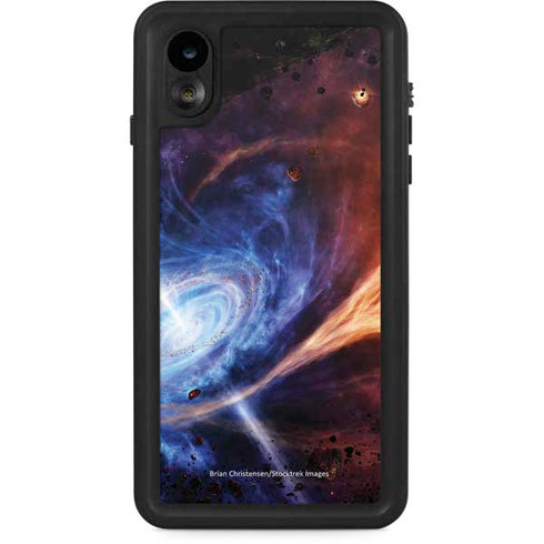 StockTrek Binary System Orbiting near a Black Hole iPhone XR Waterproof Case