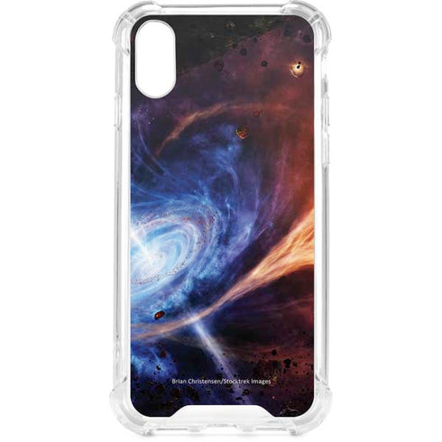 StockTrek Binary System Orbiting near a Black Hole iPhone XS Clear Case