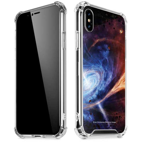 StockTrek Binary System Orbiting near a Black Hole iPhone XS Max Clear Case