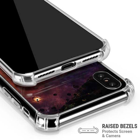StockTrek Binary System Orbiting near a Black Hole iPhone XS Max Clear Case