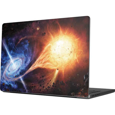 StockTrek Binary System Orbiting near a Black Hole Apple MacBook Pro 14-inch Skin