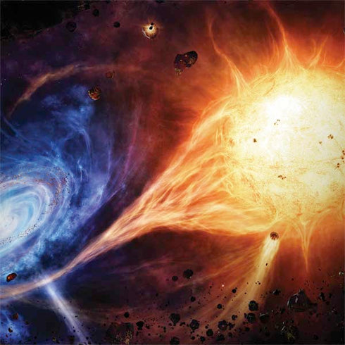 StockTrek Binary System Orbiting near a Black Hole MacBook Skins