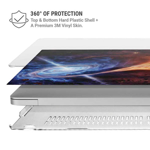 StockTrek Binary System Orbiting near a Black Hole MacBook Pro 15in (2016-19) Case plus Skin