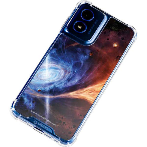 StockTrek Binary System Orbiting near a Black Hole Moto G 5G (2024) Clear Case