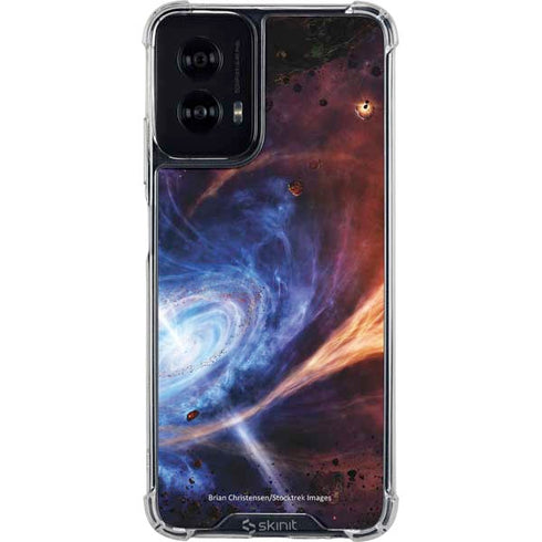 StockTrek Binary System Orbiting near a Black Hole Moto G Power 5G (2024) Clear Case