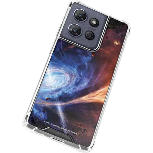 StockTrek Binary System Orbiting near a Black Hole Moto G Power 5G (2025) Clear Case