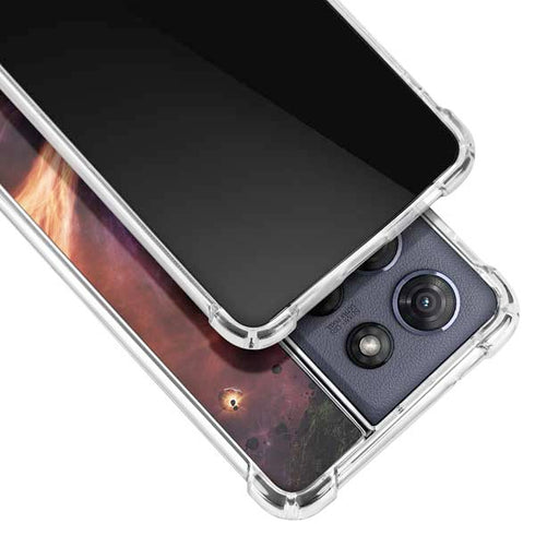 StockTrek Binary System Orbiting near a Black Hole Moto G Stylus 5G (2025) Clear Case