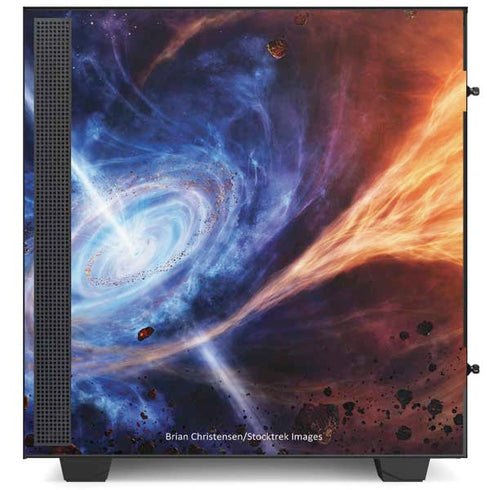StockTrek Binary System Orbiting near a Black Hole NZXT H510 Compact ATX Mid-Tower Case Skin