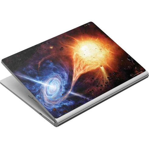 StockTrek Binary System Orbiting near a Black Hole Surface Book Skin