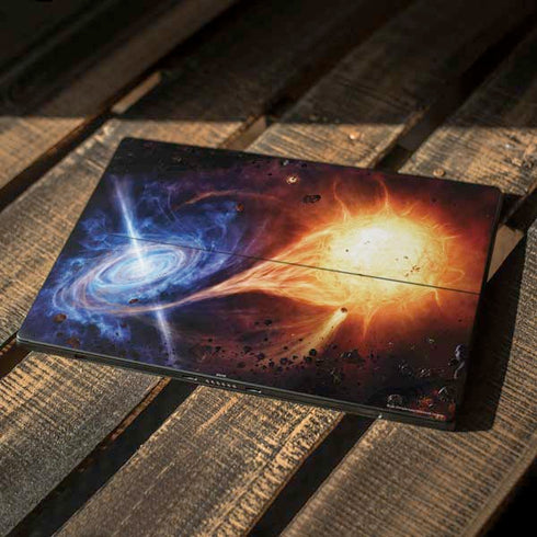 StockTrek Binary System Orbiting near a Black Hole Surface Pro 7 Skin