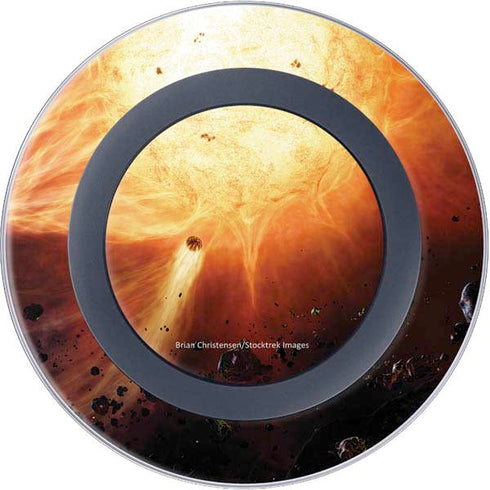 StockTrek Binary System Orbiting near a Black Hole Wireless Charger Skin