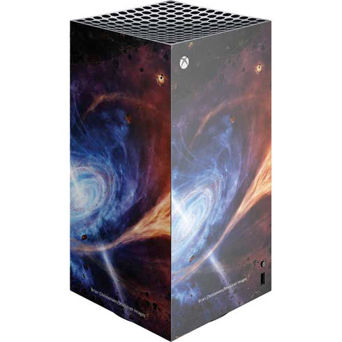 StockTrek Binary System Orbiting near a Black Hole XBox Series X Digital Edition Console Skin