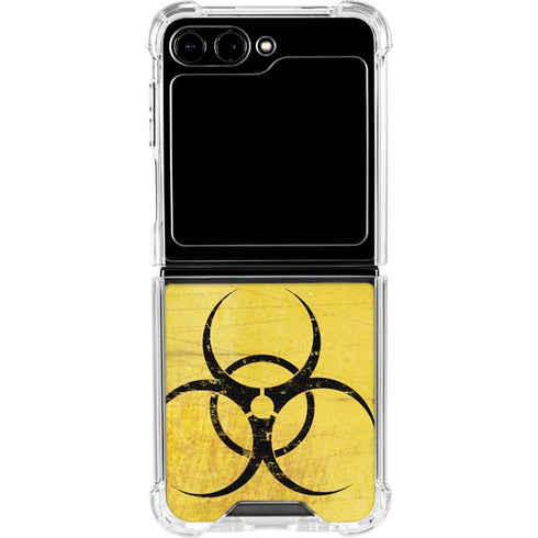 Biohazard Large Galaxy Z Flip6 Clear Case