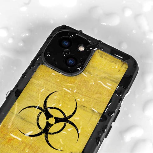 Biohazard Large iPhone 15 Plus Waterproof Case