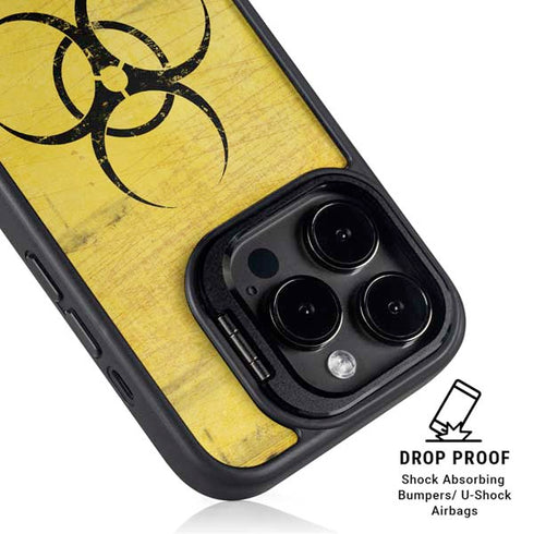Biohazard Large iPhone 15 Pro Max Kickstand Case