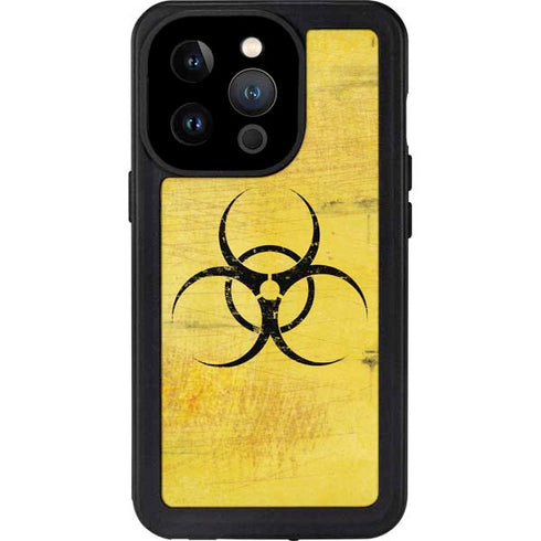 Biohazard Large iPhone 15 Pro Waterproof Case