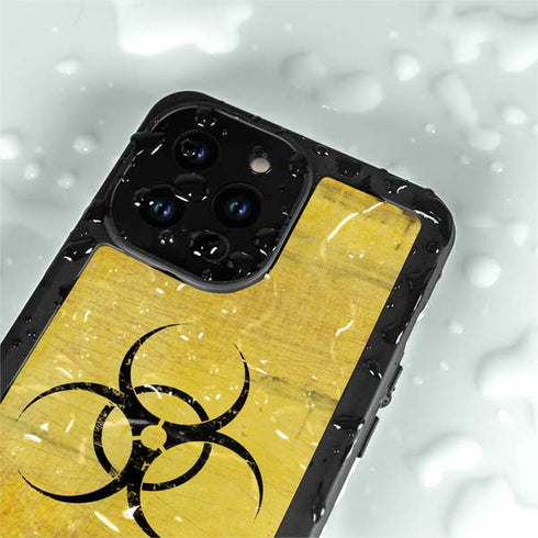 Biohazard Large iPhone 15 Pro Waterproof Case