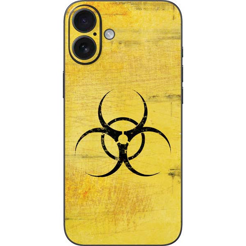 Biohazard Large iPhone 16 Plus Skin