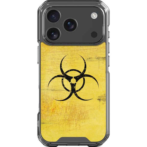 Biohazard Large iPhone 17 Pro Clear Case