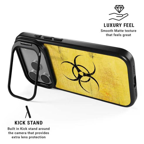 Biohazard Large iPhone 17 Pro Kickstand Case