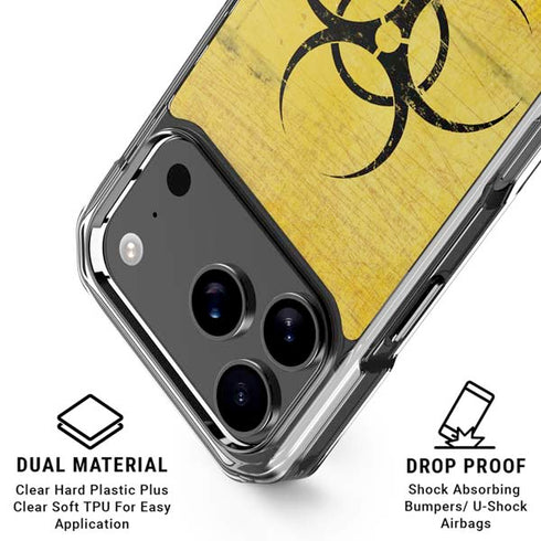 Biohazard Large iPhone 18 Pro Clear Case