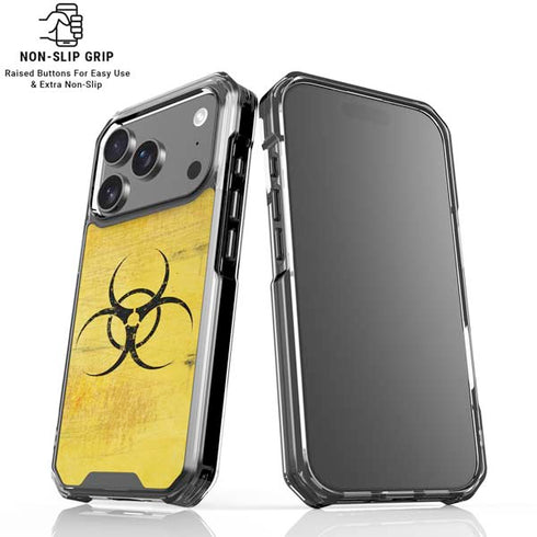 Biohazard Large iPhone 18 Pro Clear Case