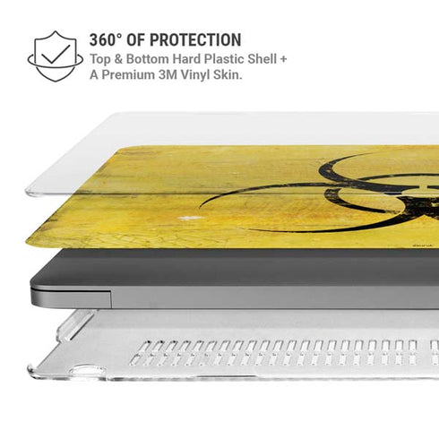Biohazard Large MacBook Pro 14in (2021-24) Case plus Skin