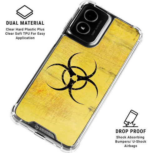 Biohazard Large Moto G Power 5G (2024) Clear Case