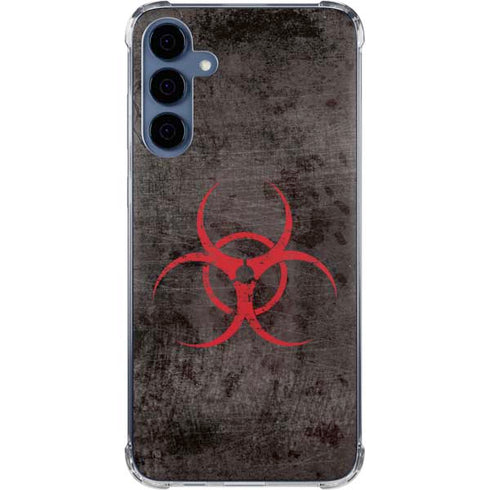 Biohazard Red Galaxy A55 5G Clear Case