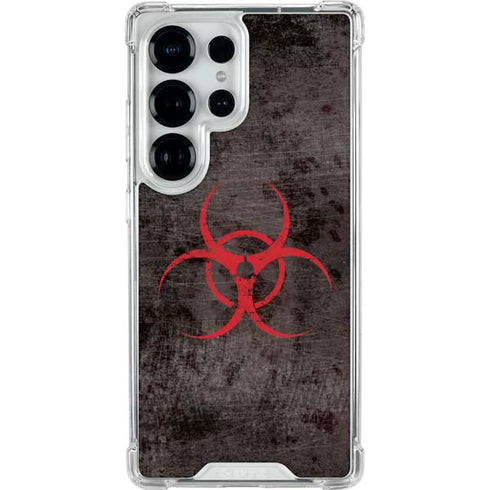 Biohazard Red Galaxy S25 Ultra Clear Case