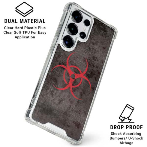 Biohazard Red Galaxy S26 Ultra Clear Case