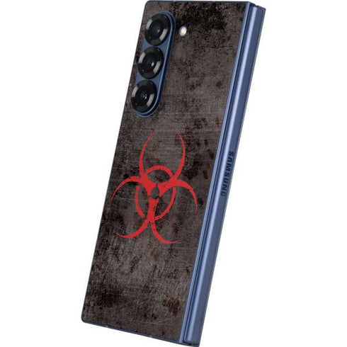 Biohazard Red Galaxy Z Fold6 Skin