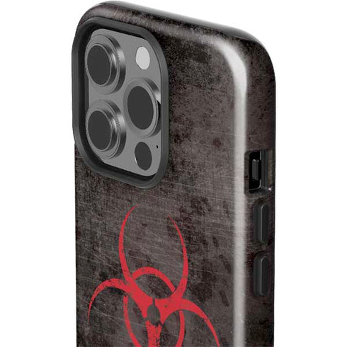 Biohazard Red iPhone 15 Pro Impact Case