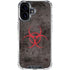 Biohazard Red iPhone 16 Clear Case