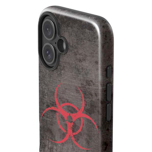 Biohazard Red iPhone 16 Impact Case