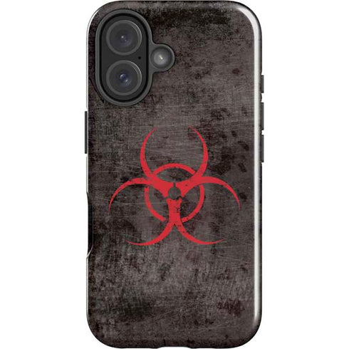Biohazard Red iPhone 16 Plus Impact Case